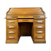 American center office blond oak box period 1900