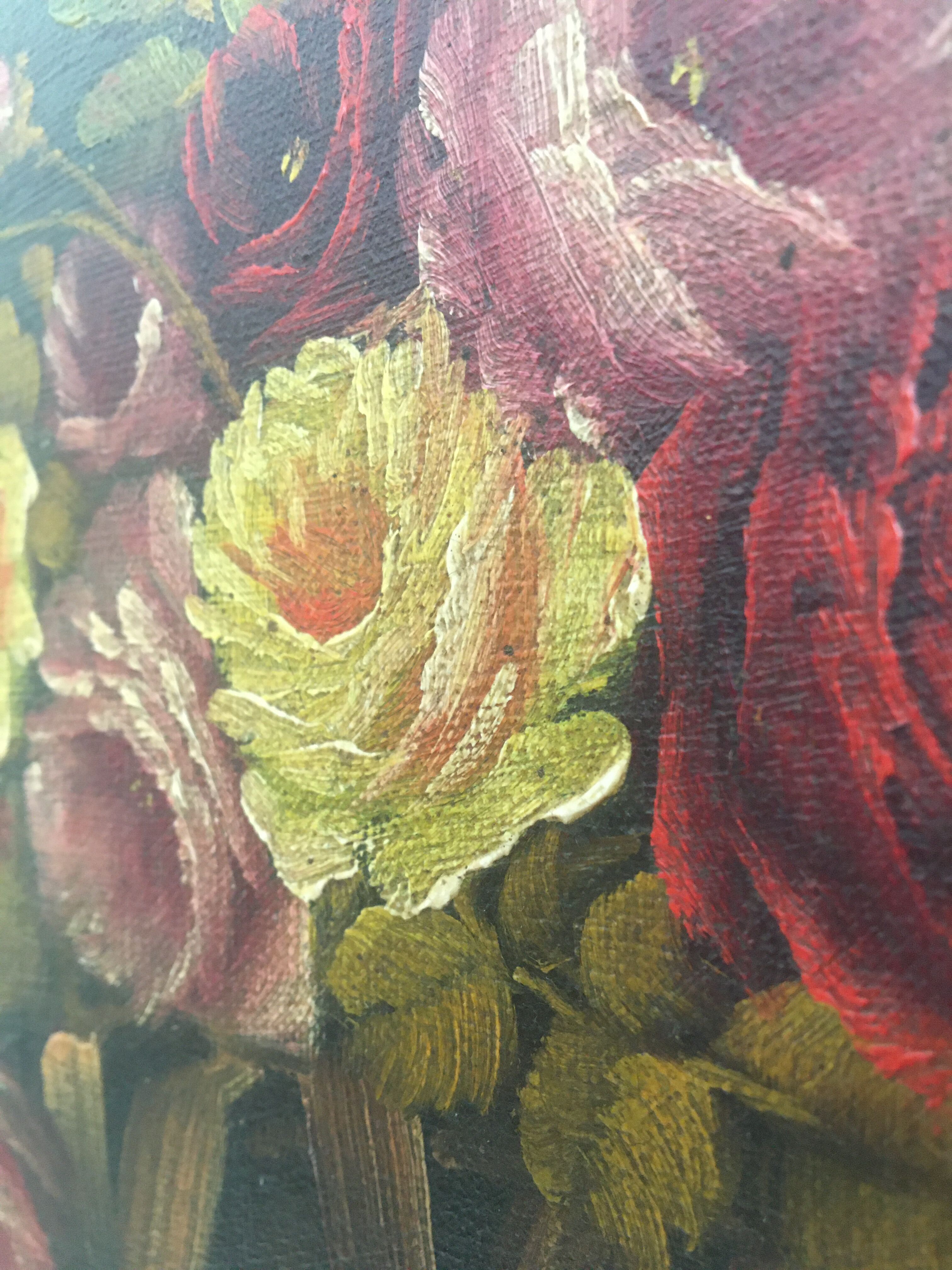 Huile sur toile, signée, tableau début 20e siècle