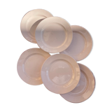 Powder pink plates St-Amand