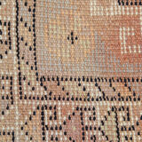 Persian Cream Tribal Runner Rug Handwoven Long Wool Carpet- 130x285cm