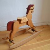 Wooden rocking horse