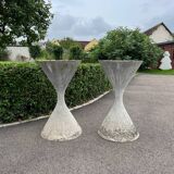 Pair of diabolo planters anton bee willy guhl large model