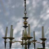 Lustre Empire en bronze et laiton doré