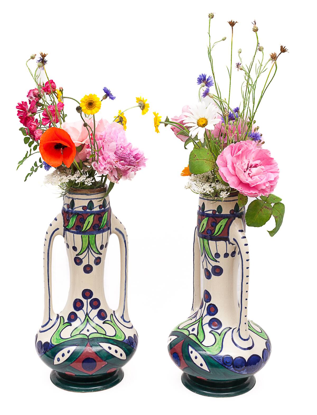 Pair of Art Nouveau vases