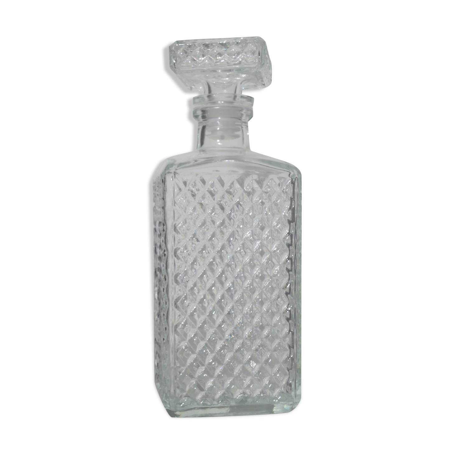 Carafe à whisky vintage verre ciselé