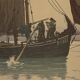 Lithographie par Henri Rivière La Féérie des Heures - Le Calme plat