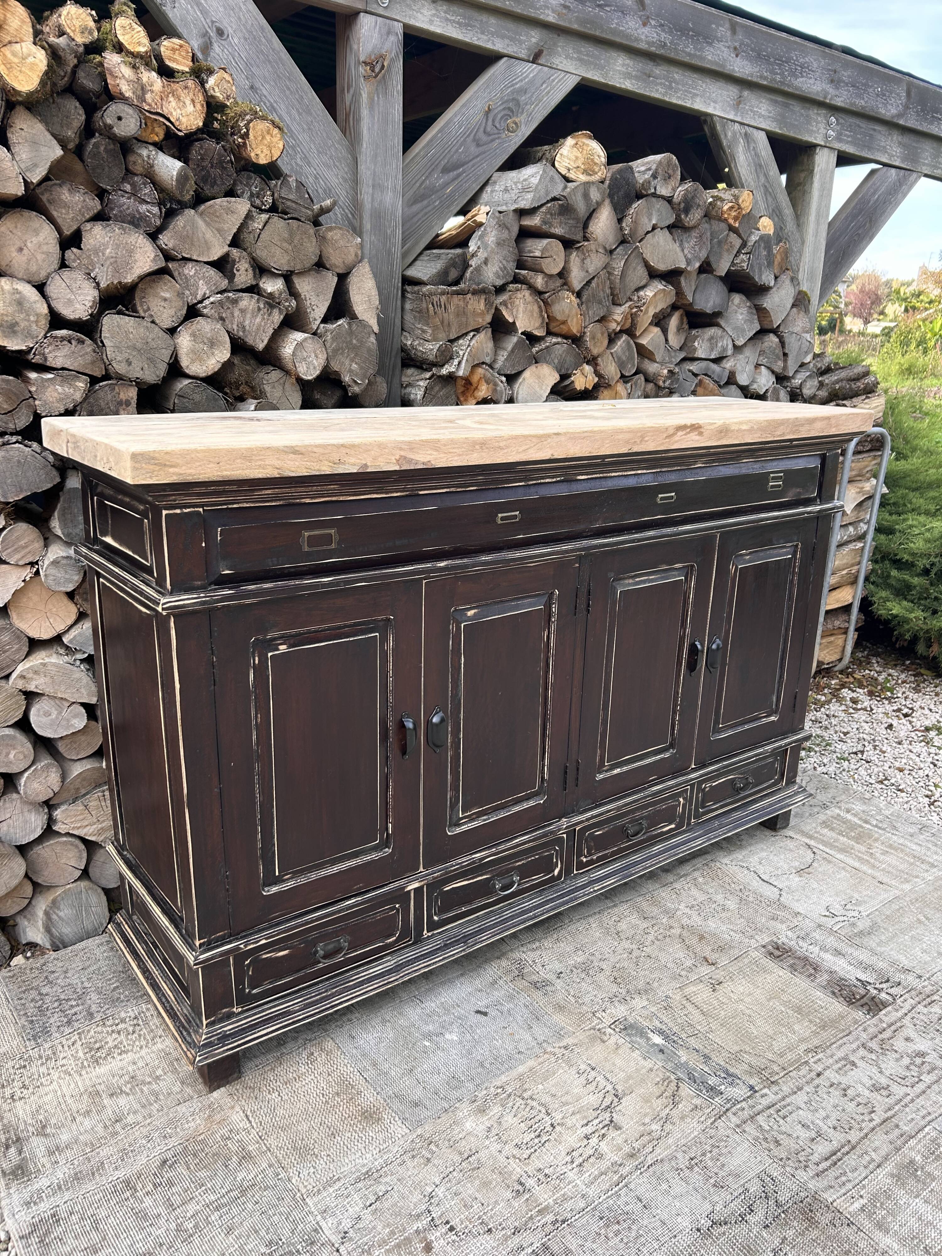 Meuble métier massif ébèné