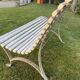 Banc de jardin vintage