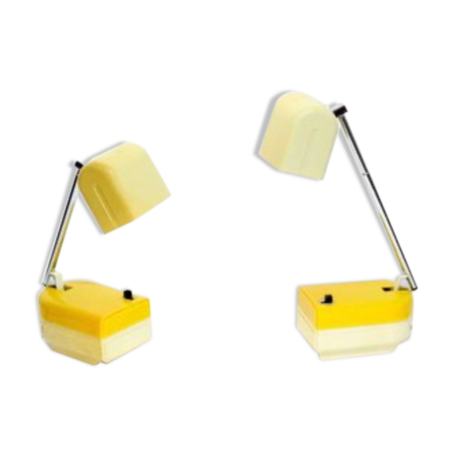 Pair of vintage telescopic lamp Fagerhults