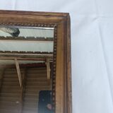 Small mirror in carved stucco wood, nineteenth, original ice