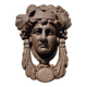Heurtoir de porte en fonte portrait féminin classique