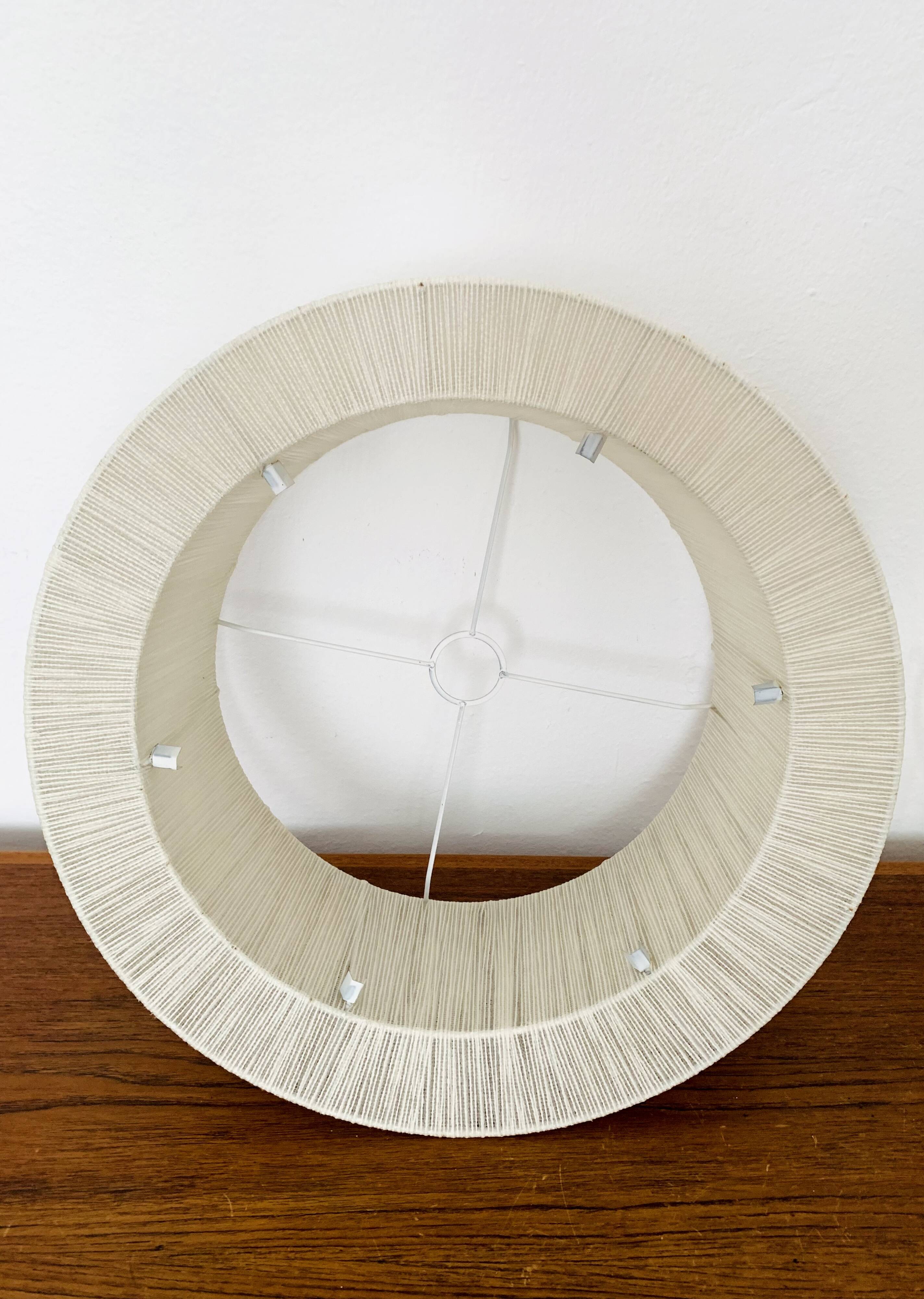 Raffia Bast and Walnut Pendant Lamp by Temde