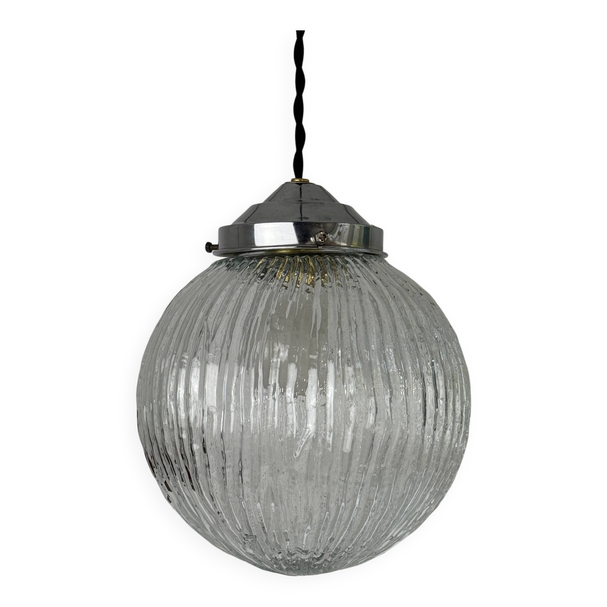 VINTAGE XL ART DECO CHANDELIER