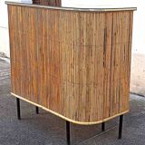 1950s wicker bar, height 108.5 cm