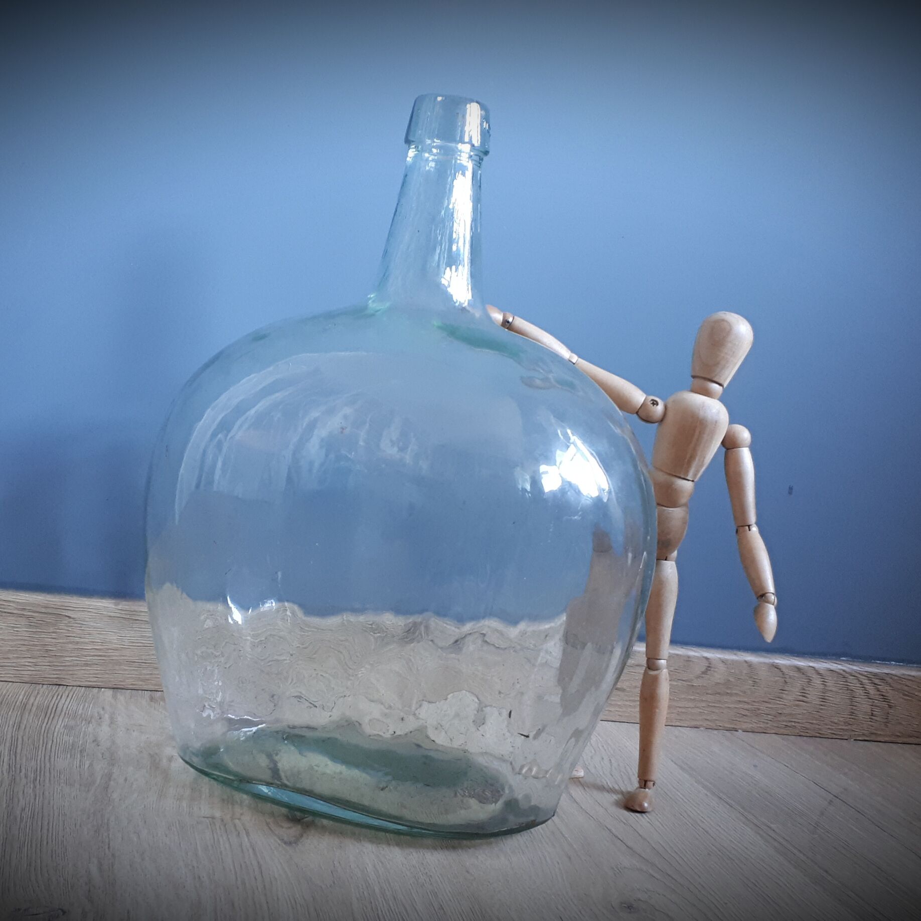 Demijohn 10 L oval transparent