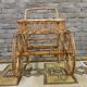 Bamboo and rattan bar cart, 1950
