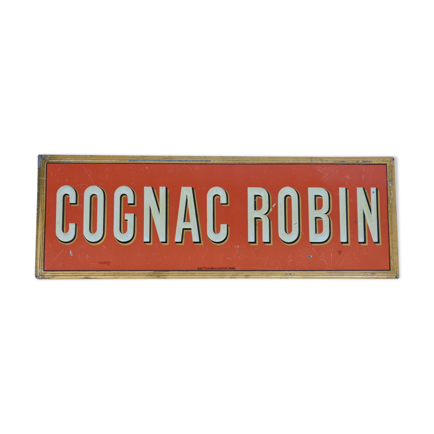 Robin Cognac advertising plate
