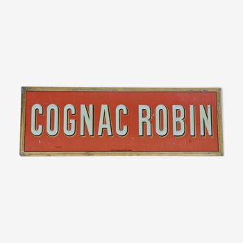 Plaque publicitaire cognac Robin