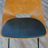 Set of 4 barrel chairs, Steiner , designed by Pierre Guariche