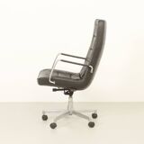 Leather office chair by Jørgen Kastholm for Kill International