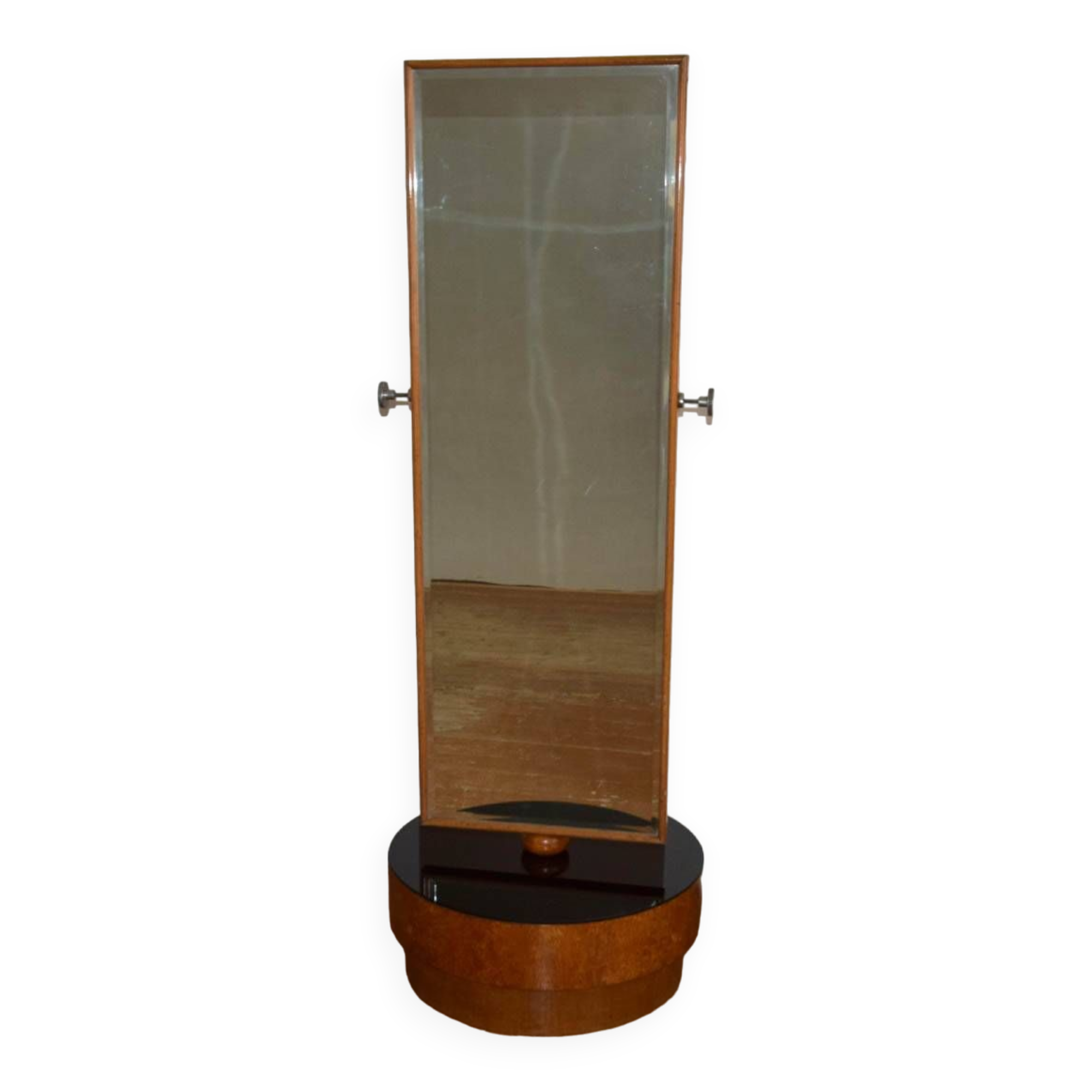 Grand Miroir à Charnière Antique des Années 1930 par Halabala pour UP Zavody