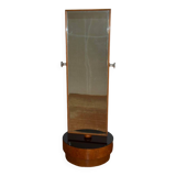 1930s Large Antique Floor Hinged Mirror by Halabala for UP Zavody