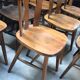 Lot 25 chairs bistro bar wood vintage 1960
