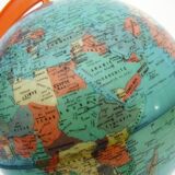 Globe terrestrial map world Editions Rico Florence Year 70