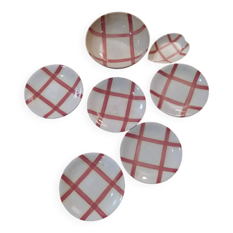1950 Longchamp tableware set, St Jean de Luz model