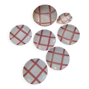 1950 Longchamp tableware set, St Jean de Luz model