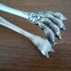 Silver lion's paw sugar clamp (2 punches)
