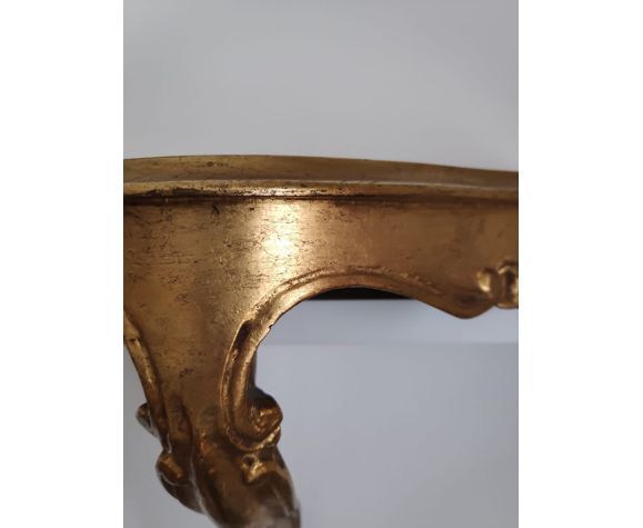 Console murale dorée style Louis XV