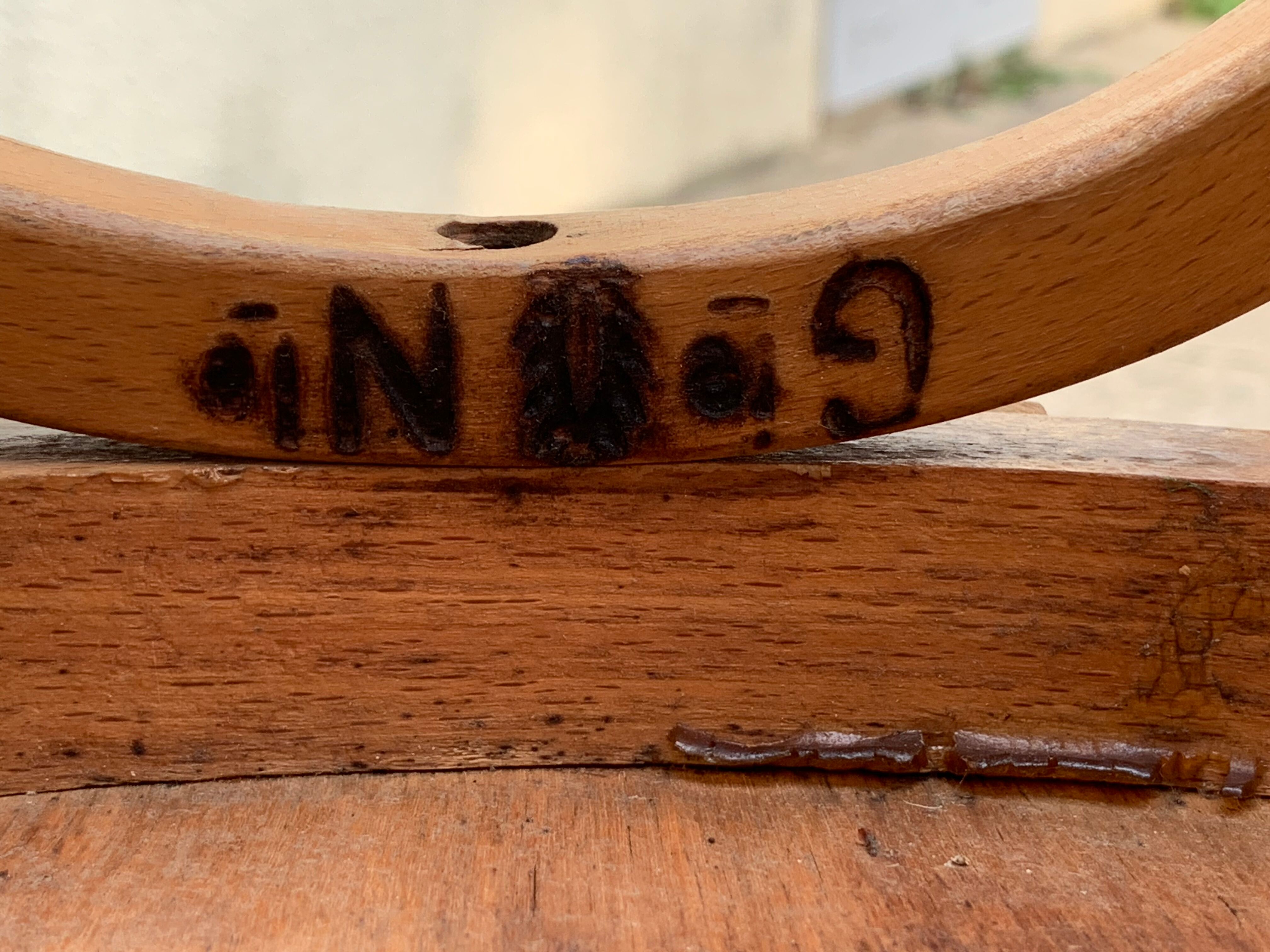 Suite of 4 chairs bistro Baumann 1967