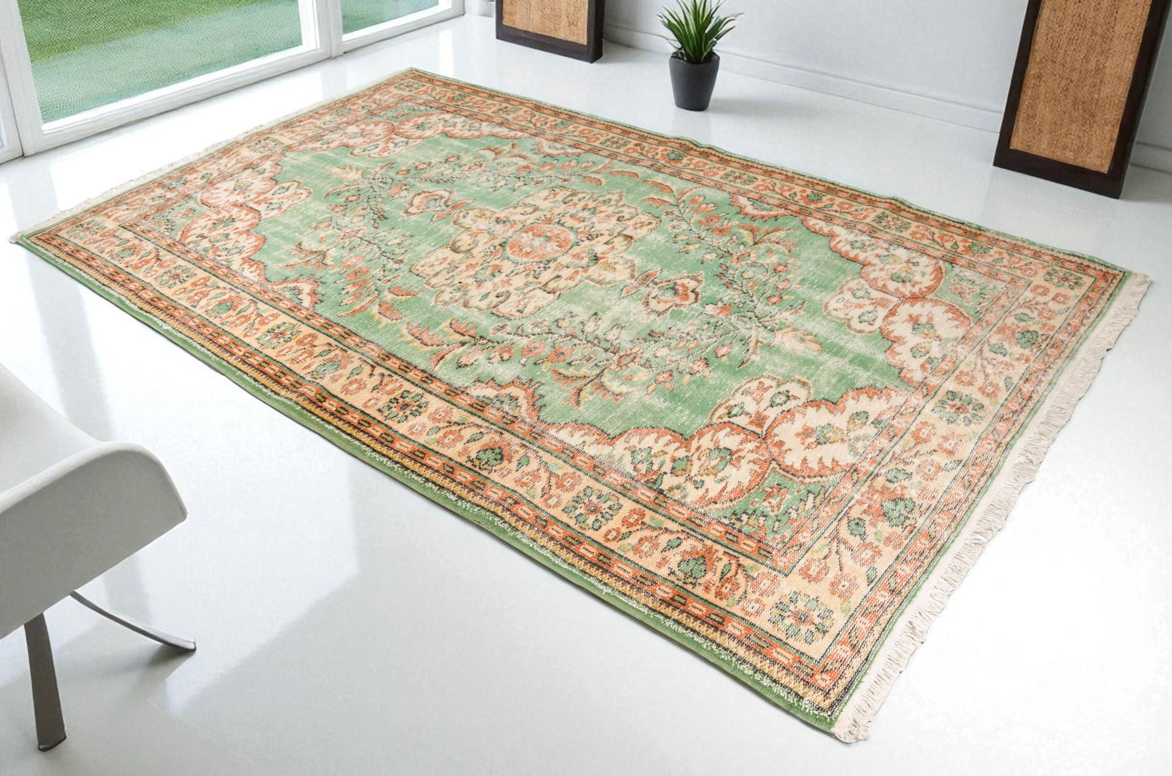 Oushak Vintage Anatolian Carpet sku 2010