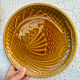 6 large barbotine plates gien fish