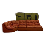 70s skai orange sofa