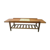 Table basse en teck vintage extensible fabricant Remploy