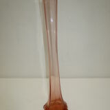 important 1950s soliflore in salmon pink glass