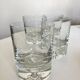 Set of 4 bubble tumblers in very cold half crystal.