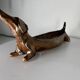 Dachshund ceramic dish 1960 france vintage