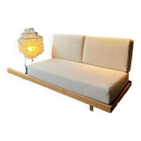 Sofa-bench in the Perriand / Chapo style