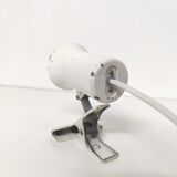 Spot lamp with white metal workshop clip 70s