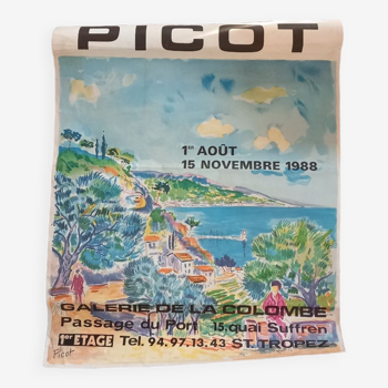Affiche d'exposition Picot 1988