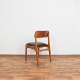 Mid-century danish teak & leather dining chairs by Erik Buch, 1960