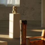 Large wooden sculpture "Black Elegance" by Ole Wettergren, Denmark, 1990s.