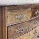 Regency commode in amaranth with an 18th-century marble top.