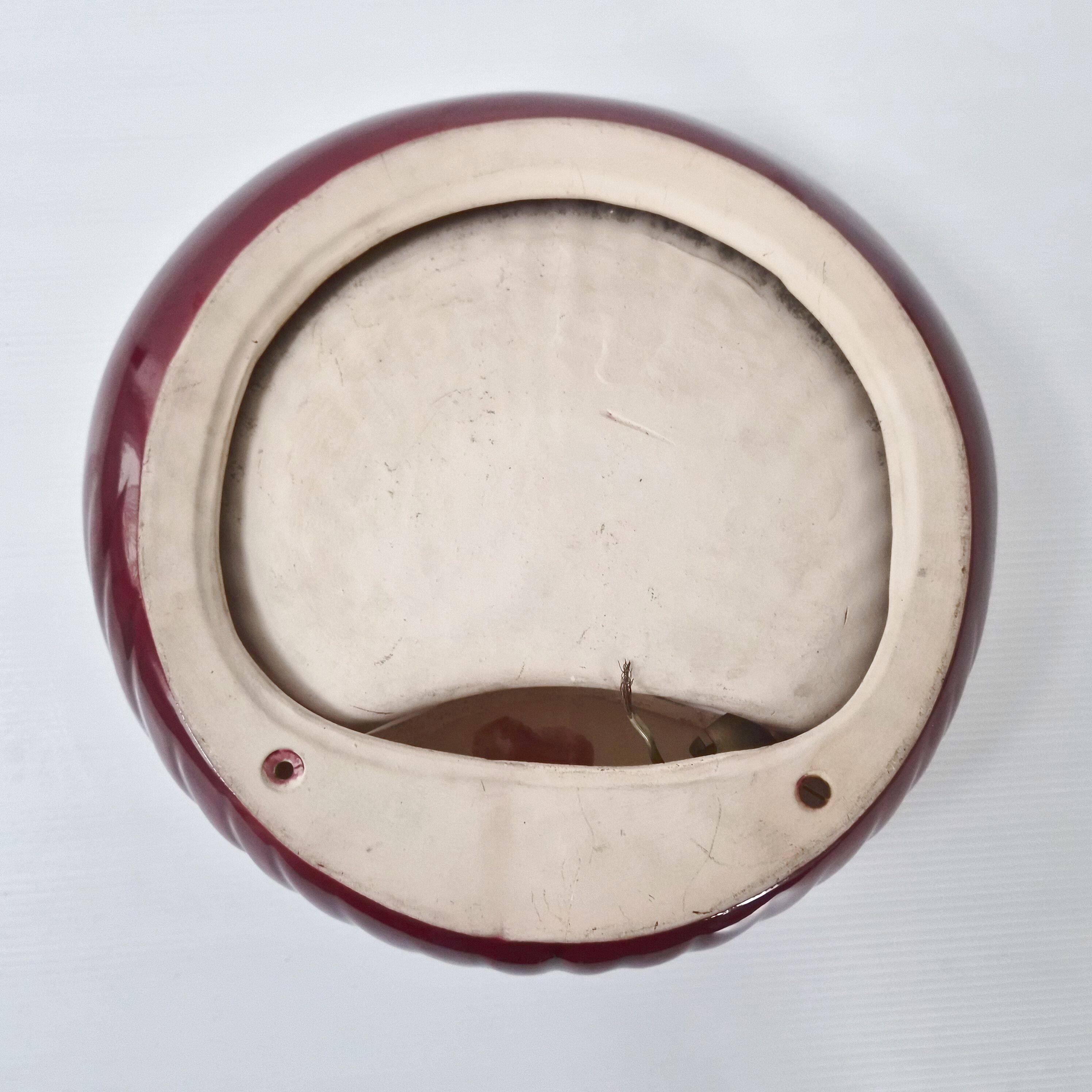 Vintage 1960s seashell wall sconce