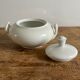 White sugar bowl