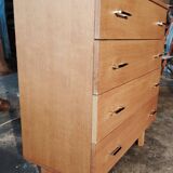 Vintage chest of drawers with compass feet