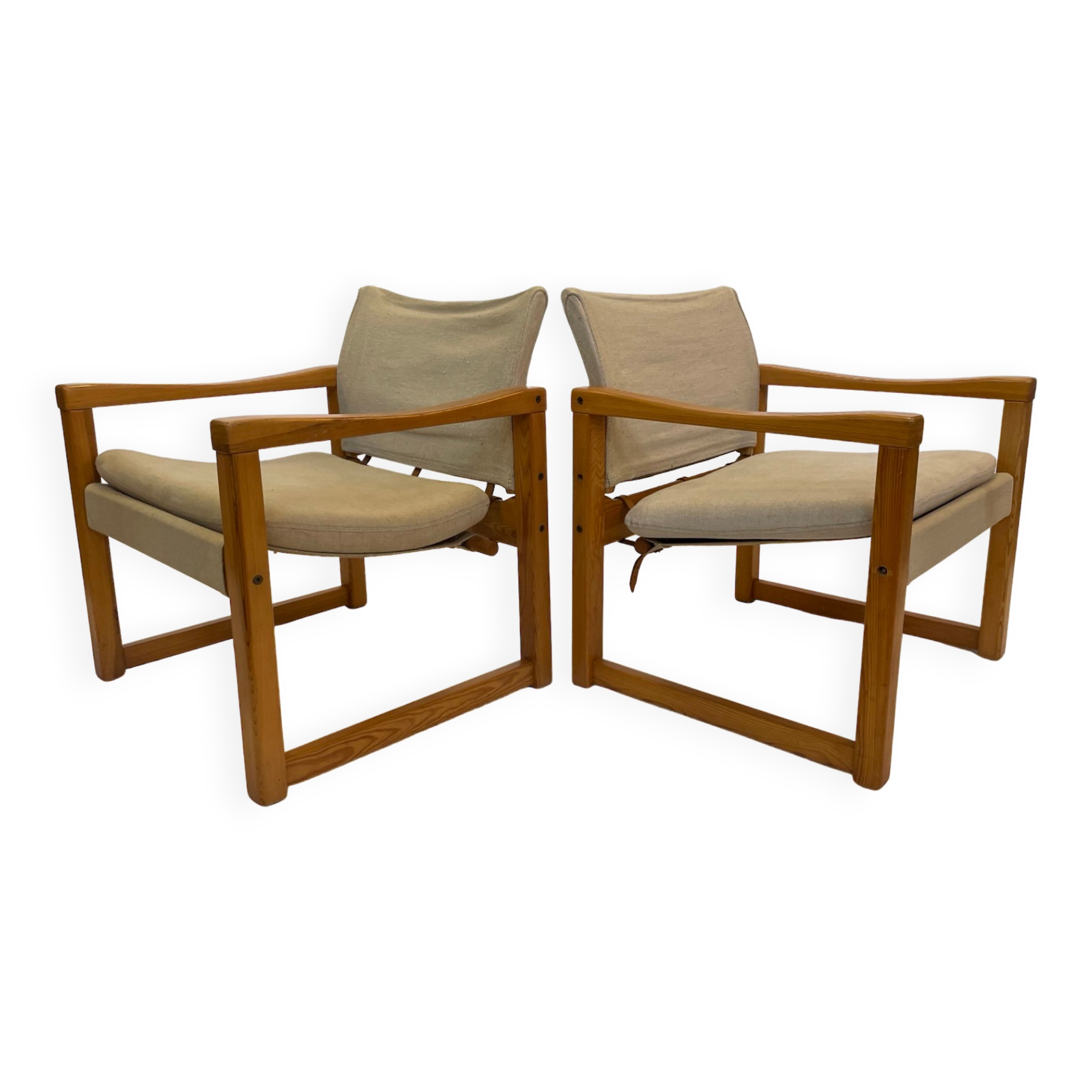 Lot de 2 x Karin Mobring - Ikea - Chaise - Chaise safari modèle Diana